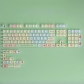 Luckly 104+18 Clear PC+PBT Dye-subbed Pudding Jelly Keycaps Set OEM Profile Mechanical Keyboard